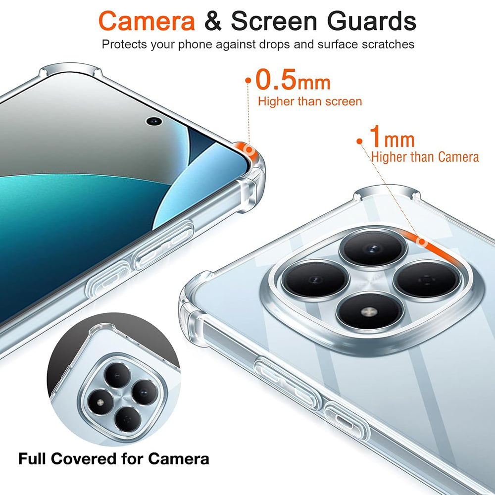Futrola za Xiaomi Redmi Note 15 Pro 4G, Techsuit, Shockproof Clear, Prozirna