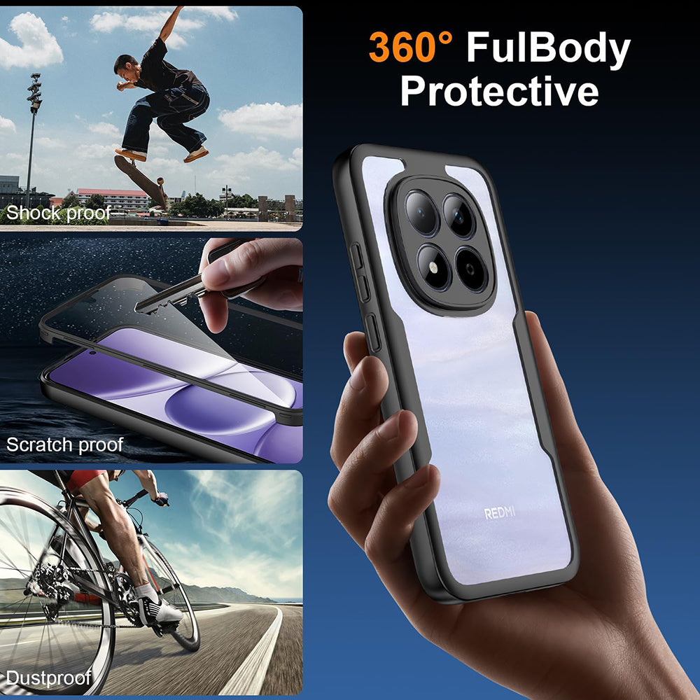 Futrola za Xiaomi Redmi Note 15 Pro 5G, Techsuit, ColorVerse 360, Crna