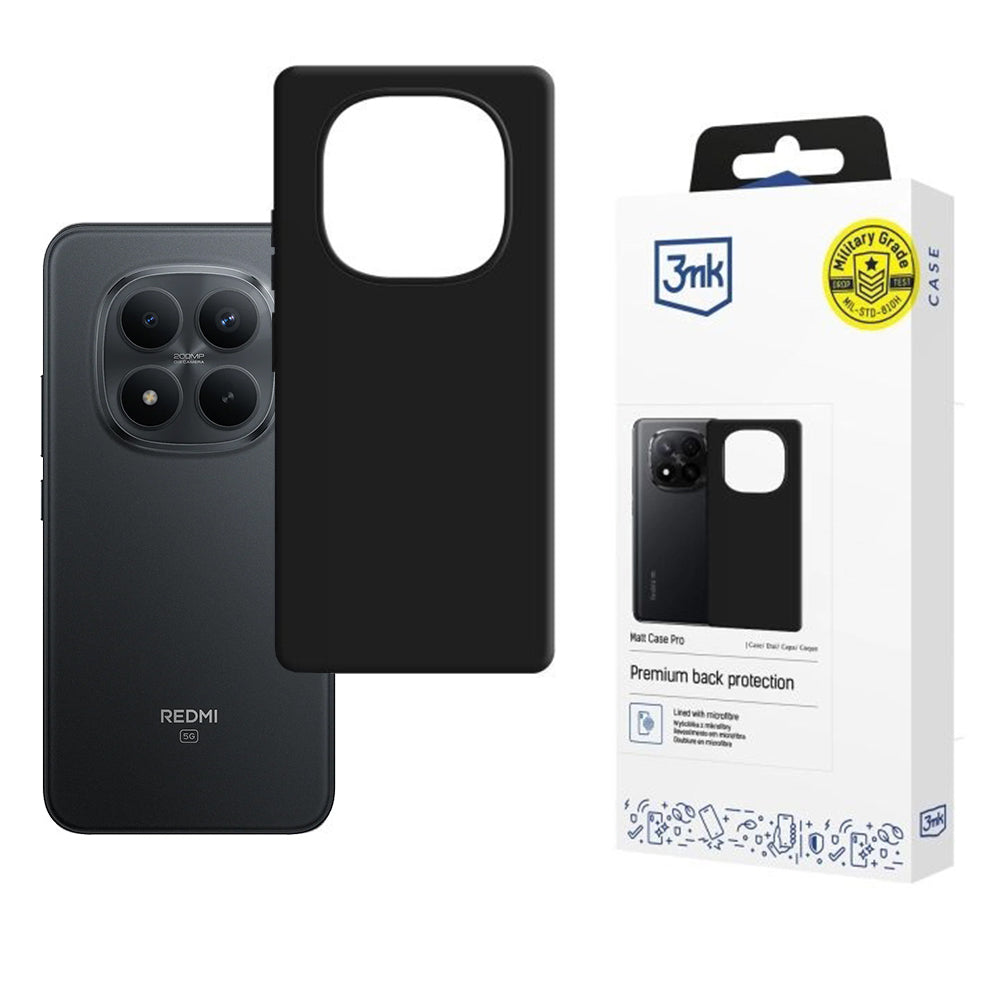Futrola za Xiaomi Redmi Note 15 Pro+ 5G, 3MK, Pro, Mat Crna