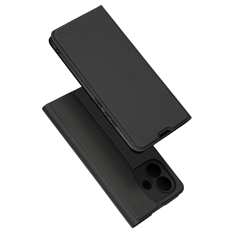 Maska za Xiaomi Redmi Note 17 4G / Note 17 5G, Techsuit, Magskin Book, crna