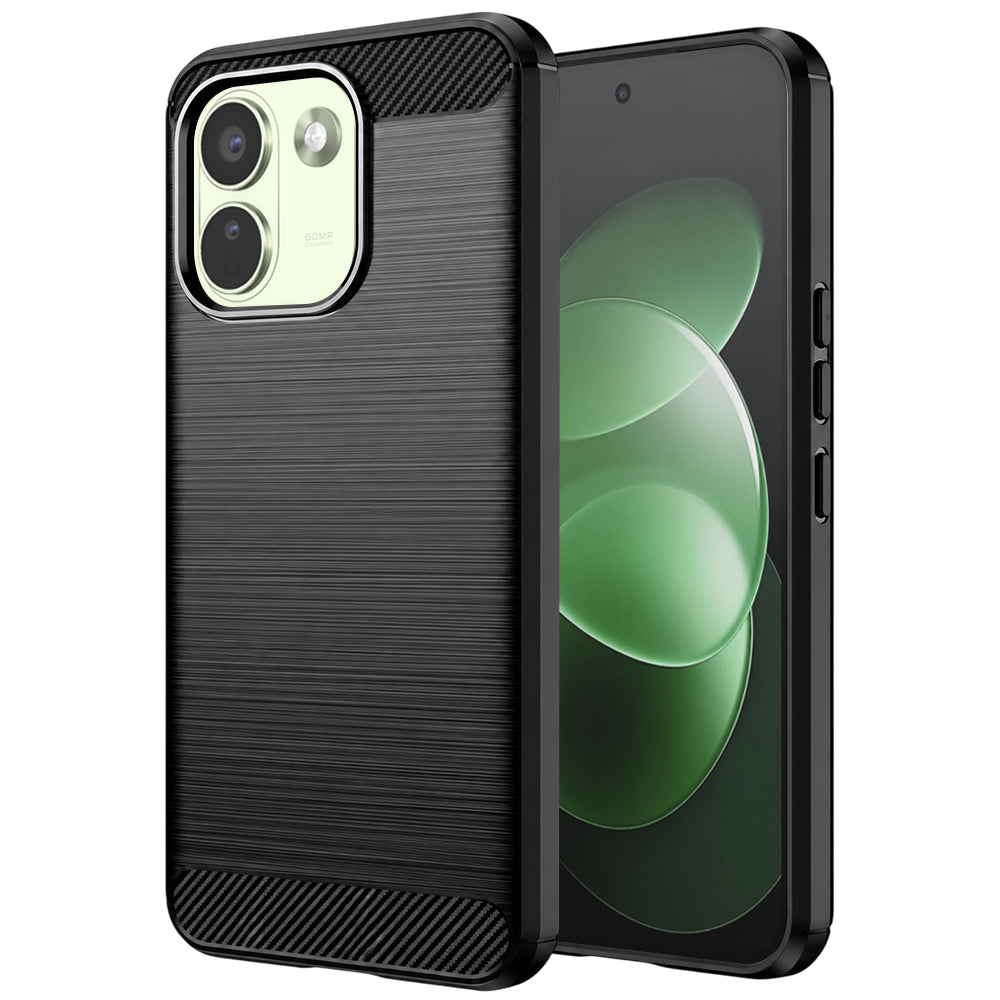 Maska za Xiaomi Redmi Note 17 Pro Max, Techsuit, Karbon, Crna