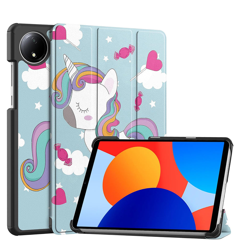 Futrola za Xiaomi Redmi Pad SE 8.7, Techsuit, FoldPro Unicorn, Višebojna