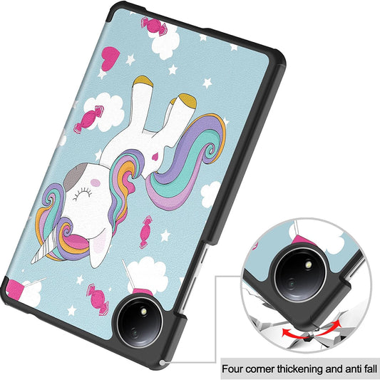Futrola za Xiaomi Redmi Pad SE 8.7, Techsuit, FoldPro Unicorn, Višebojna