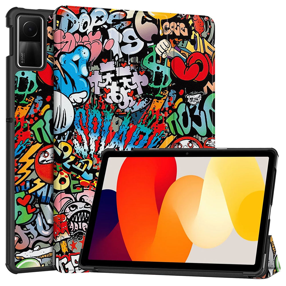 Futrola za Xiaomi Redmi Pad SE, Techsuit, FoldPro Urban Vibe, Višebojna