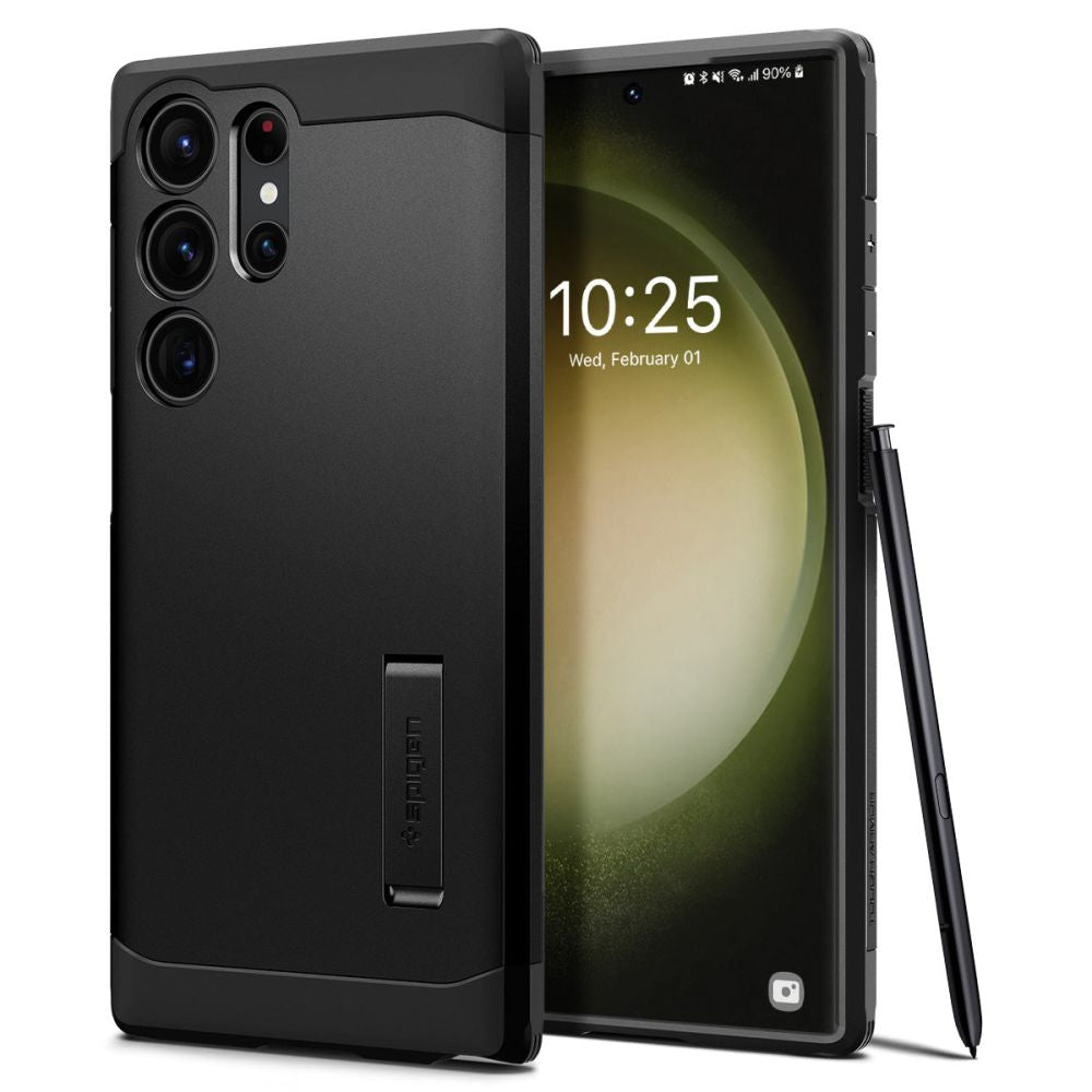 Futrola za Samsung Galaxy S23 Ultra S918, Spigen, Tough Armor, Crna ACS05623