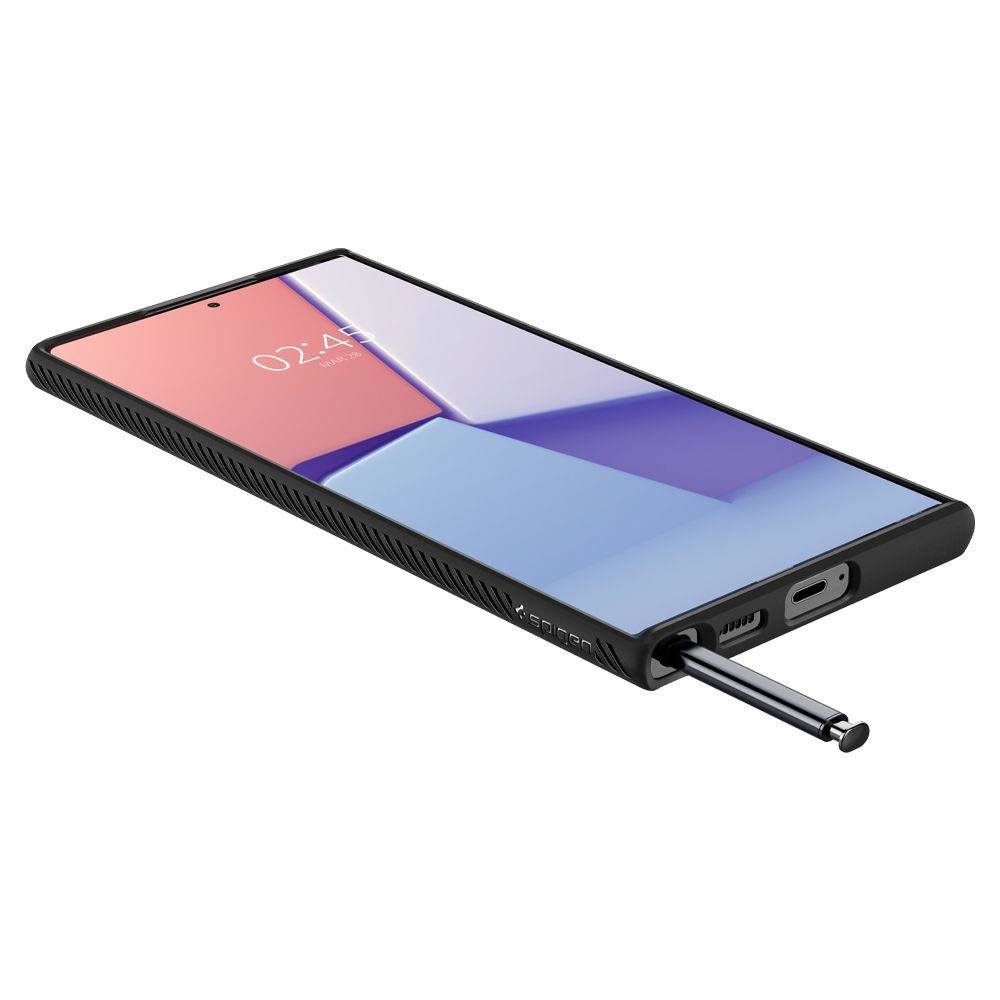 Futrola za Samsung Galaxy S22 Ultra 5G S908, Spigen, Liquid Air Matte, Crna ACS03915