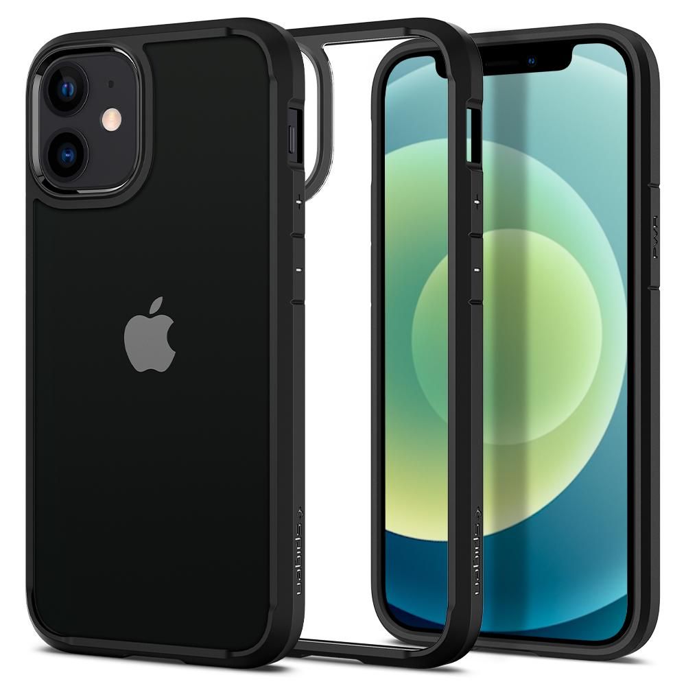 Futrola za Apple iPhone 12 / 12 Pro, Spigen, Ultra Hybrid, Crna ACS01703