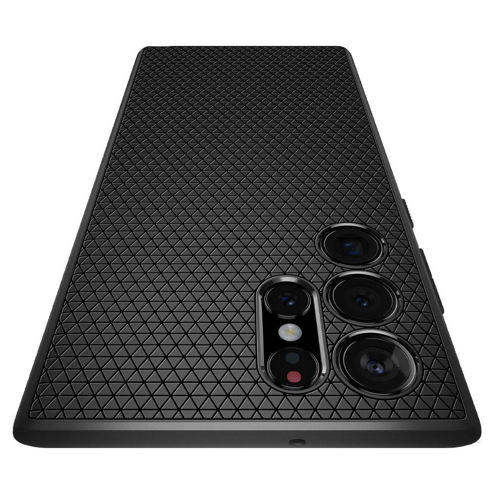 Futrola za Samsung Galaxy S22 Ultra 5G S908, Spigen, Liquid Air Matte, Crna ACS03915