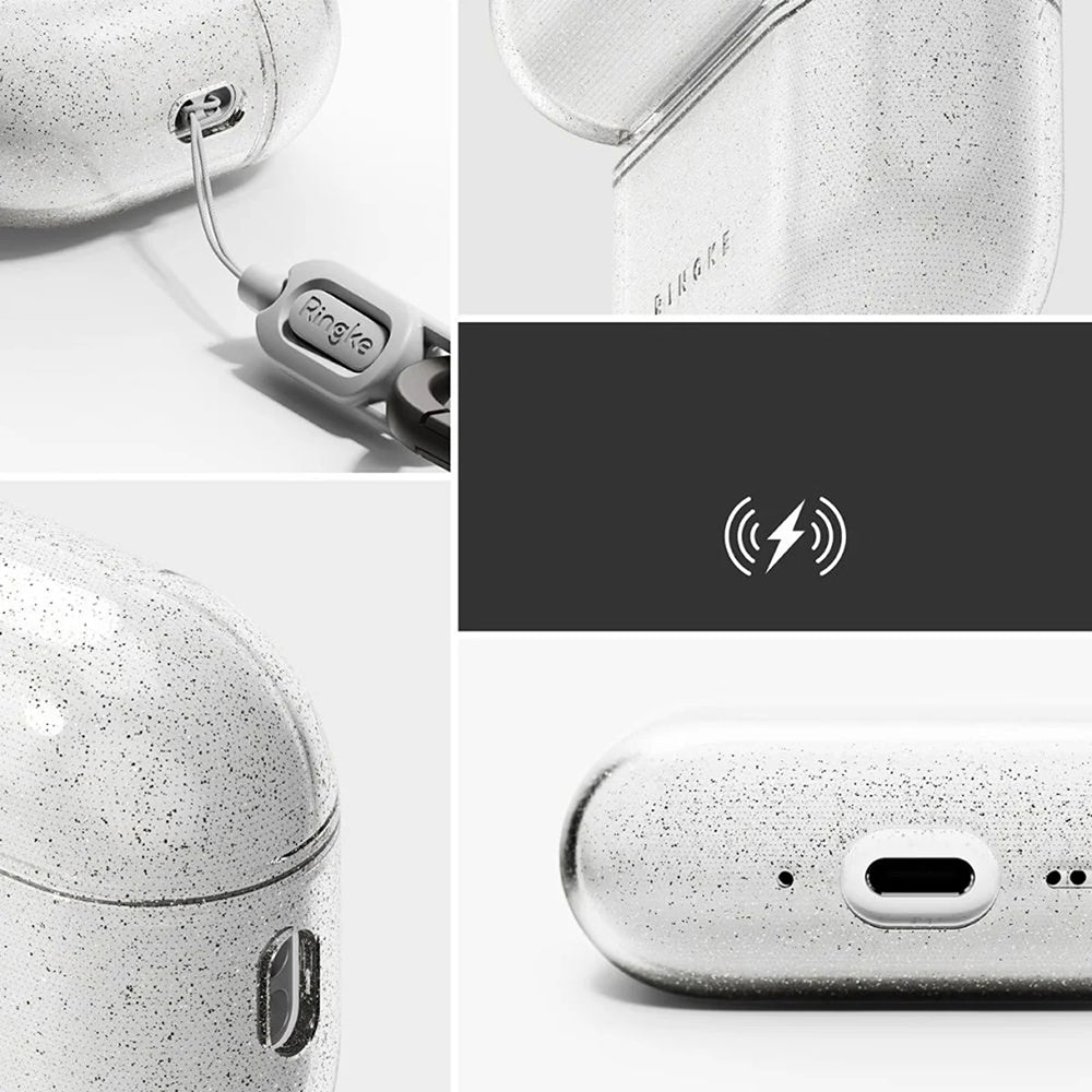 Futrola Ringke Air Glitter za Apple AirPods Pro 3, Prozirna