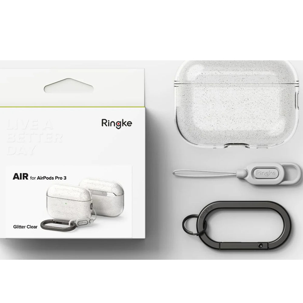 Futrola Ringke Air Glitter za Apple AirPods Pro 3, Prozirna