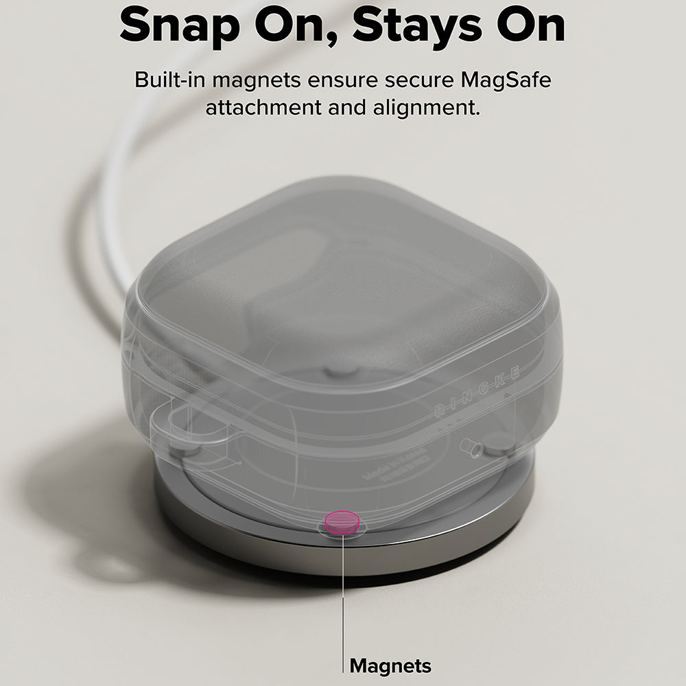 Futrola Ringke Onyx Magnetic za Samsung Galaxy Buds4 / Buds4 Pro, Siva