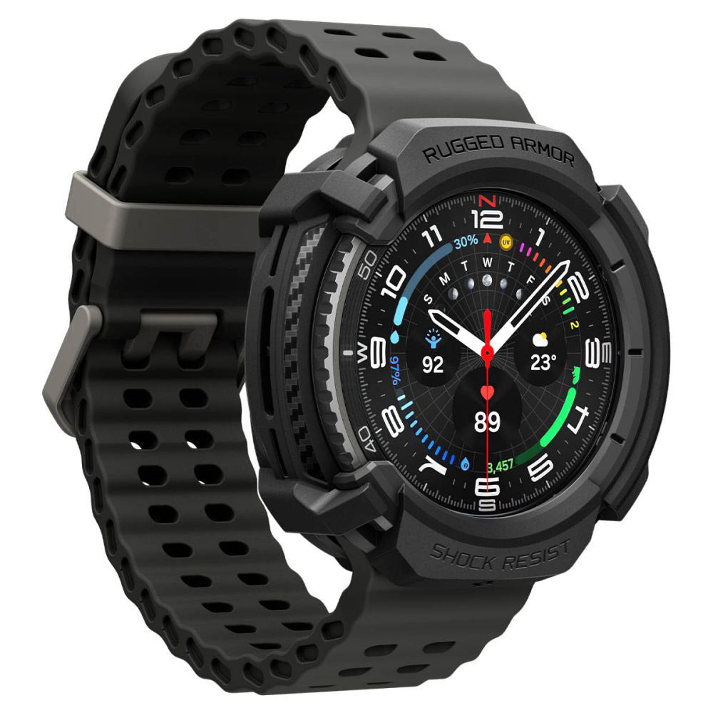 Spigen Liquid Air futrola za Samsung Galaxy Watch8 Classic, Mat crna ACS09841