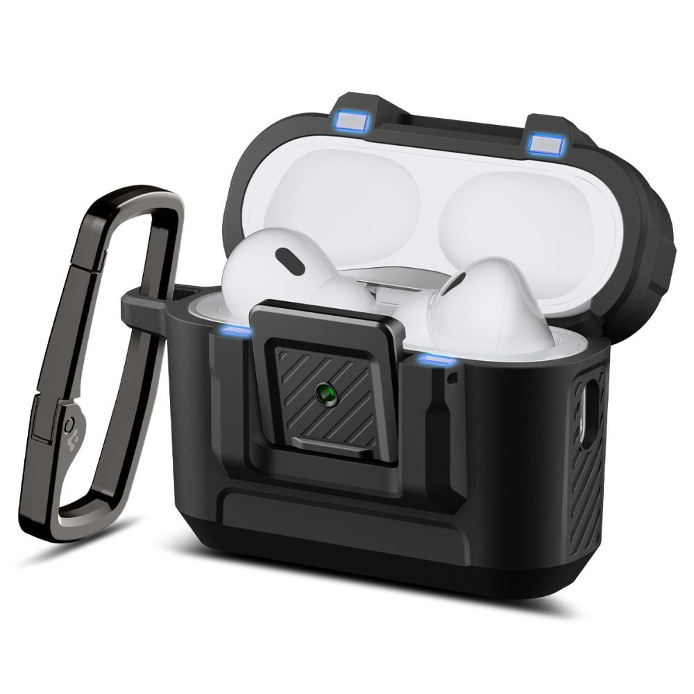 Futrola Spigen Lock Fit za Apple AirPods Pro 3, Mat Crna ACS09825