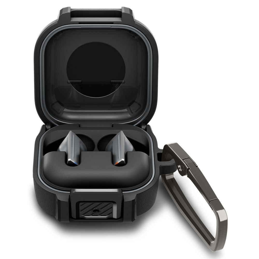 Futrola Spigen Lock Fit za Samsung Galaxy Buds4 / Buds4 Pro, Mat Crna ACS11202