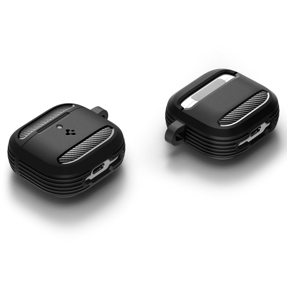 Futrola Spigen Rugged Armor za Apple AirPods 4, Mat Crna