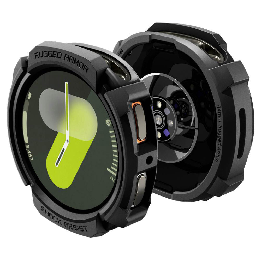 Spigen Rugged Armor maska za Samsung Galaxy Watch8 44mm, Crna Mat ACS10006
