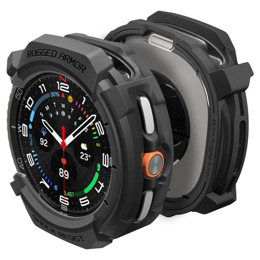Futrola Spigen Rugged Armor za Samsung Galaxy Watch8 Classic, Mat Crna ACS10012