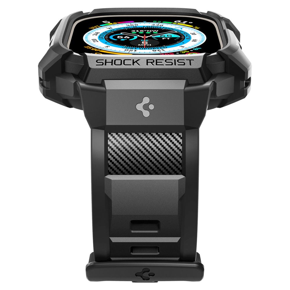 Futrola Spigen Rugged Armor Pro za Apple Watch Ultra Series, Crna
