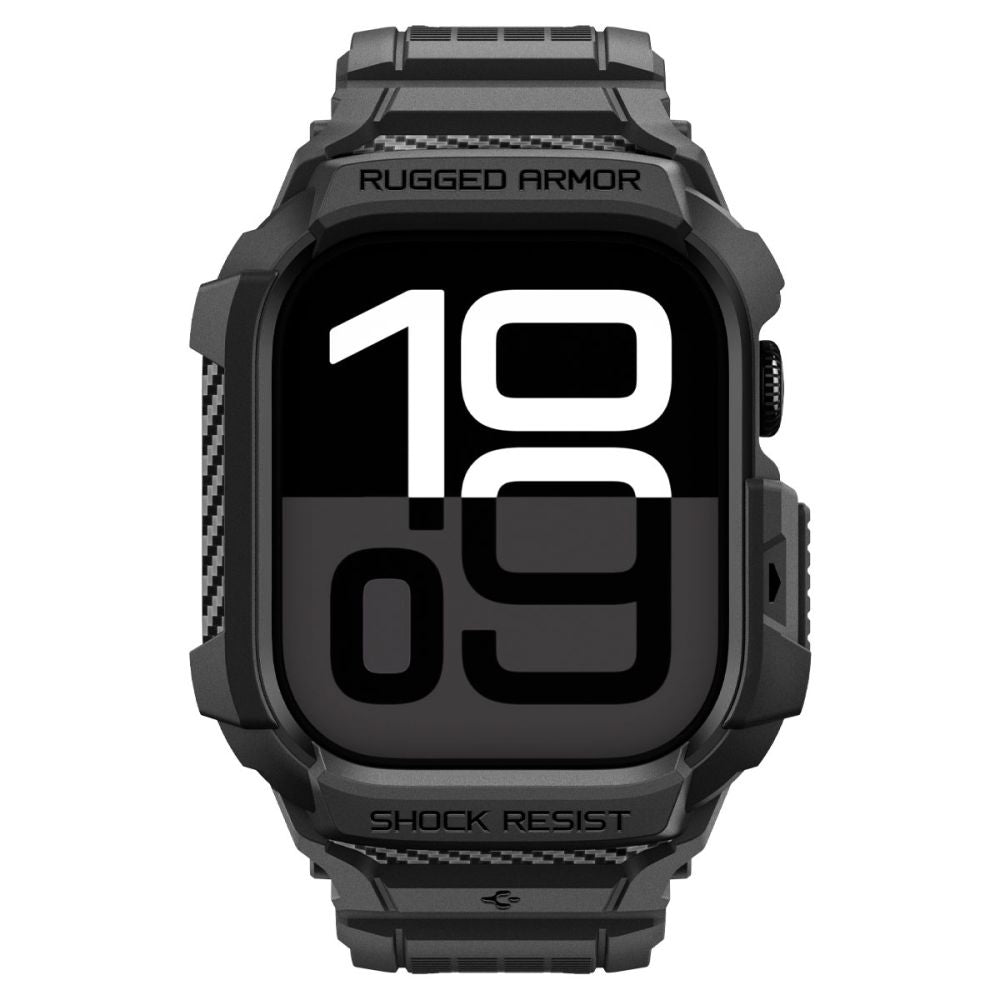 Futrola Spigen Rugged Armor Pro V2 za Apple Watch Series 10 / 11 42mm, Mat Crna ACS10494