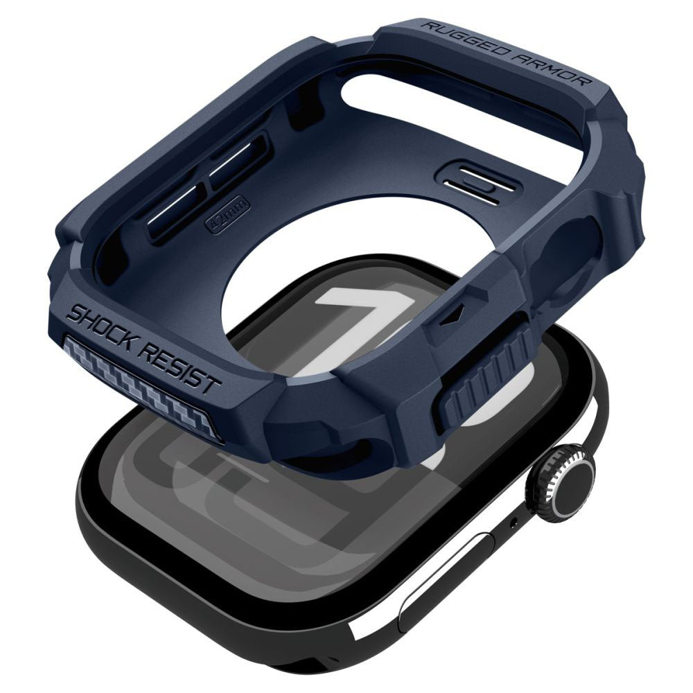 Spigen Rugged Armor V2 futrola za Apple Watch Series 10 / 11 42mm, Mornarsko plava ACS10492