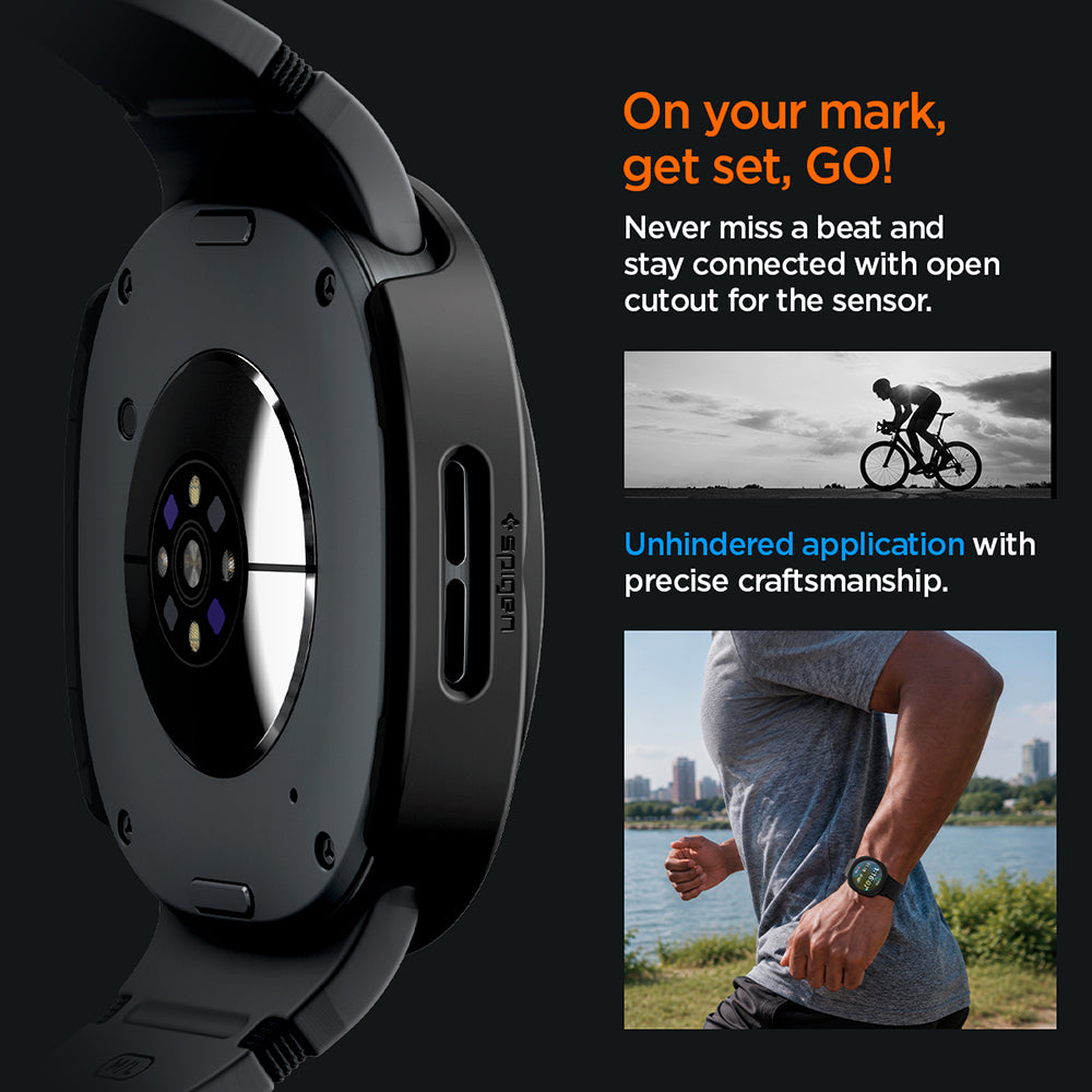 Spigen Thin Fit 360 kućište za Samsung Galaxy Watch9 / Watch8 44mm, Crna ACS11601