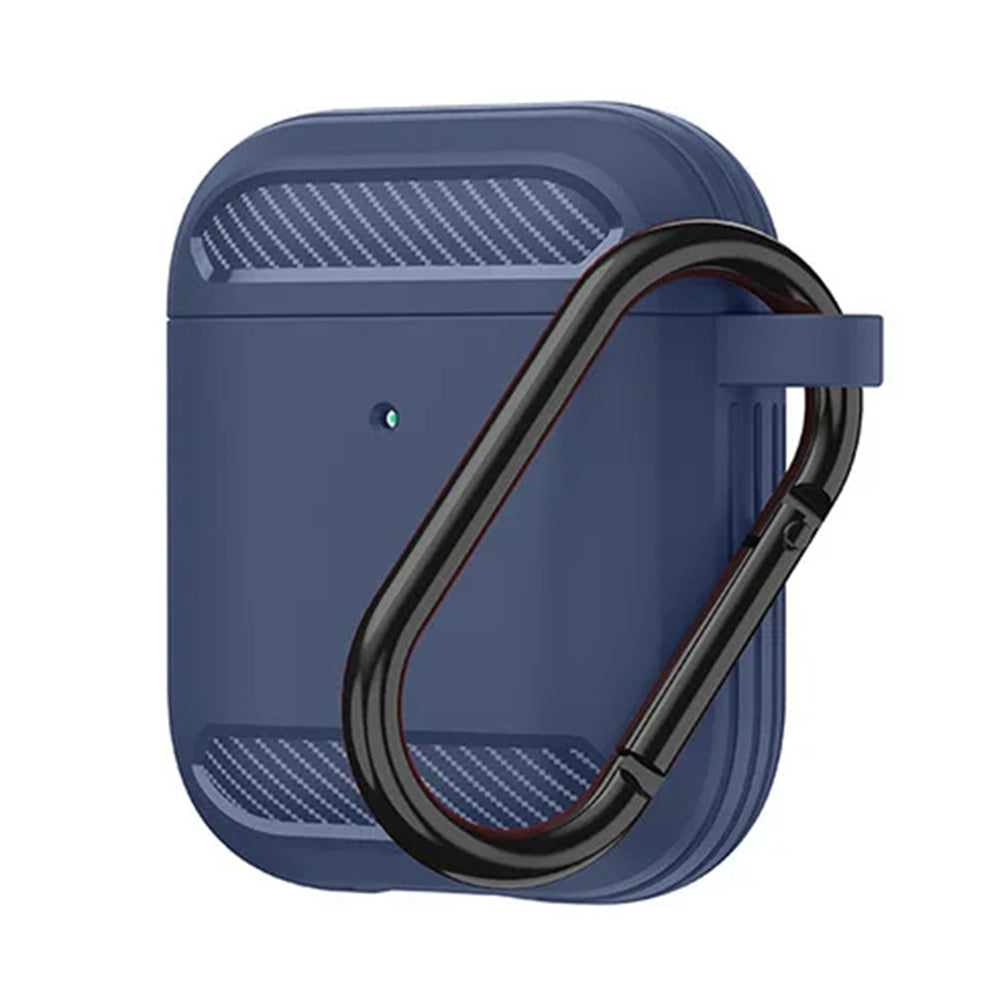 Techsuit Carbon futrola za Apple AirPods Gen 2 / Gen 1, Tamnoplava