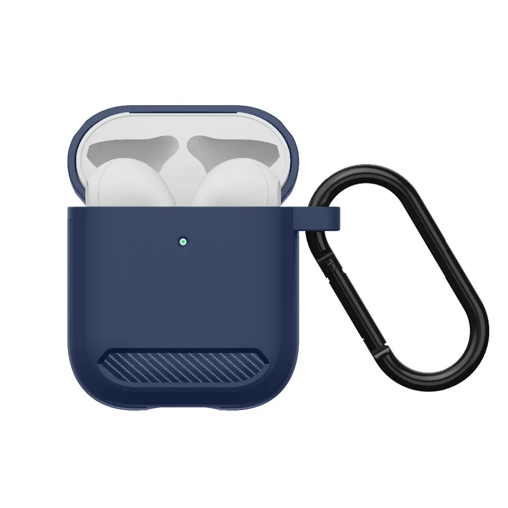 Techsuit Carbon futrola za Apple AirPods Gen 2 / Gen 1, Tamnoplava