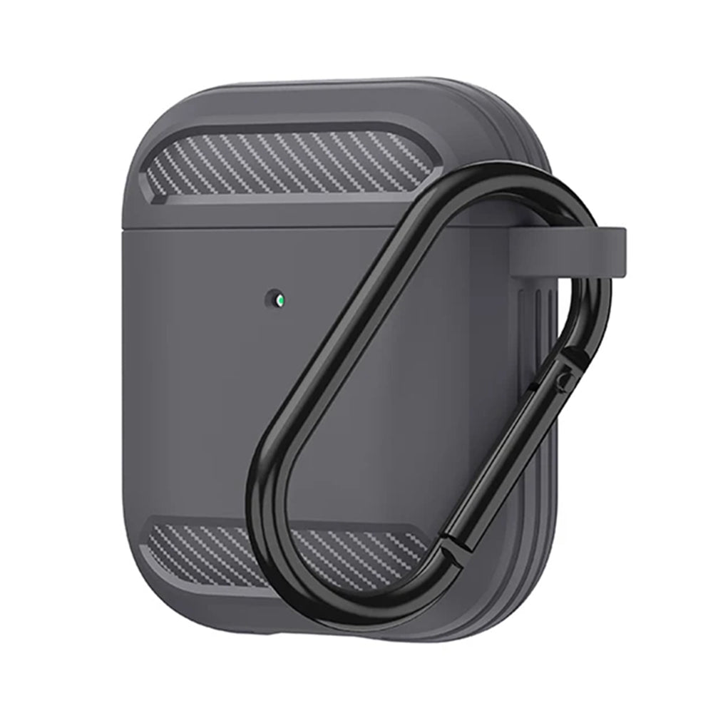 Techsuit Carbon futrola za Apple AirPods Gen 2 / Gen 1, Siva