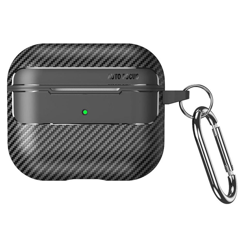 Techsuit CarbonFiber futrola za Apple AirPods 3, Crna