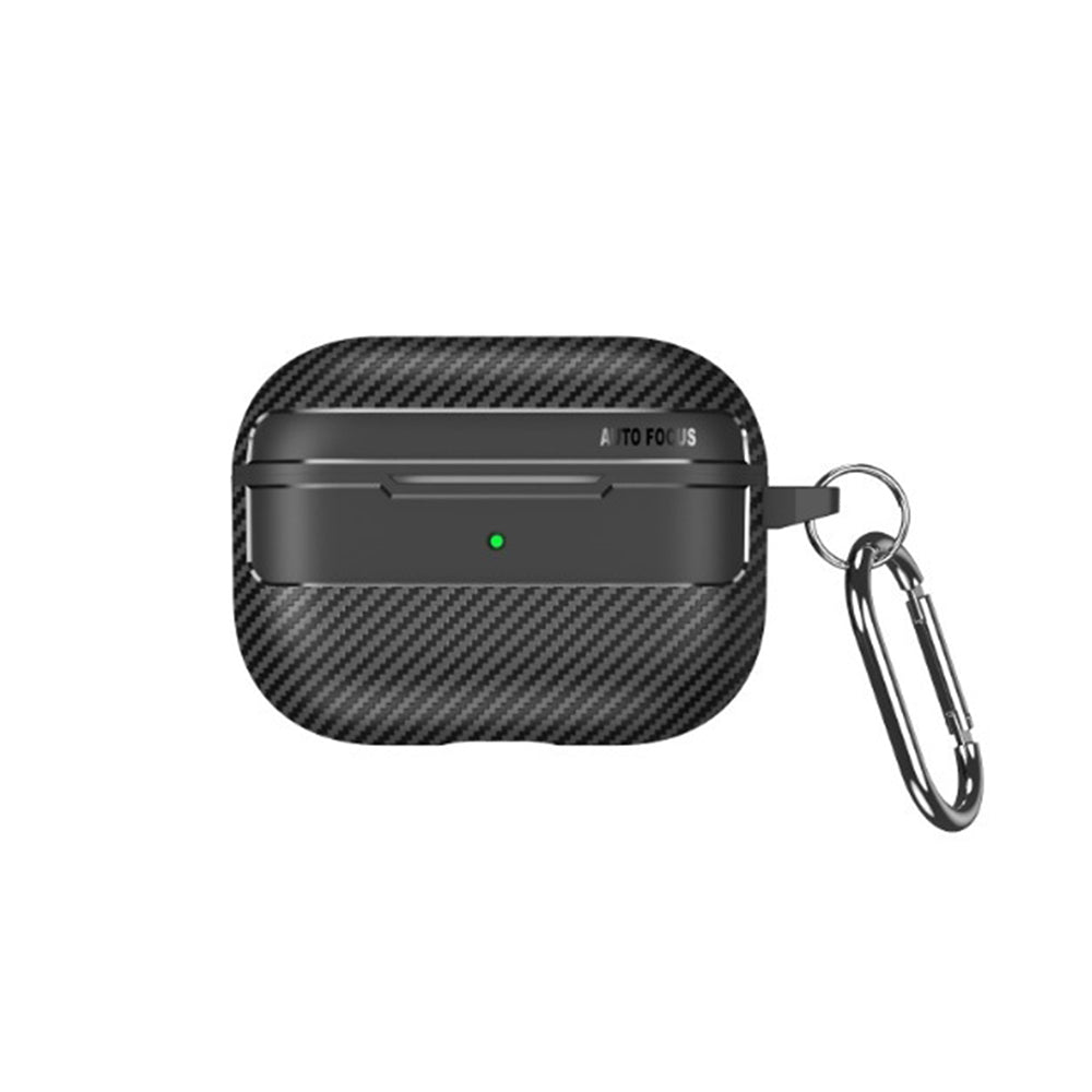 Techsuit CarbonFiber futrola za Apple AirPods 4, Crna