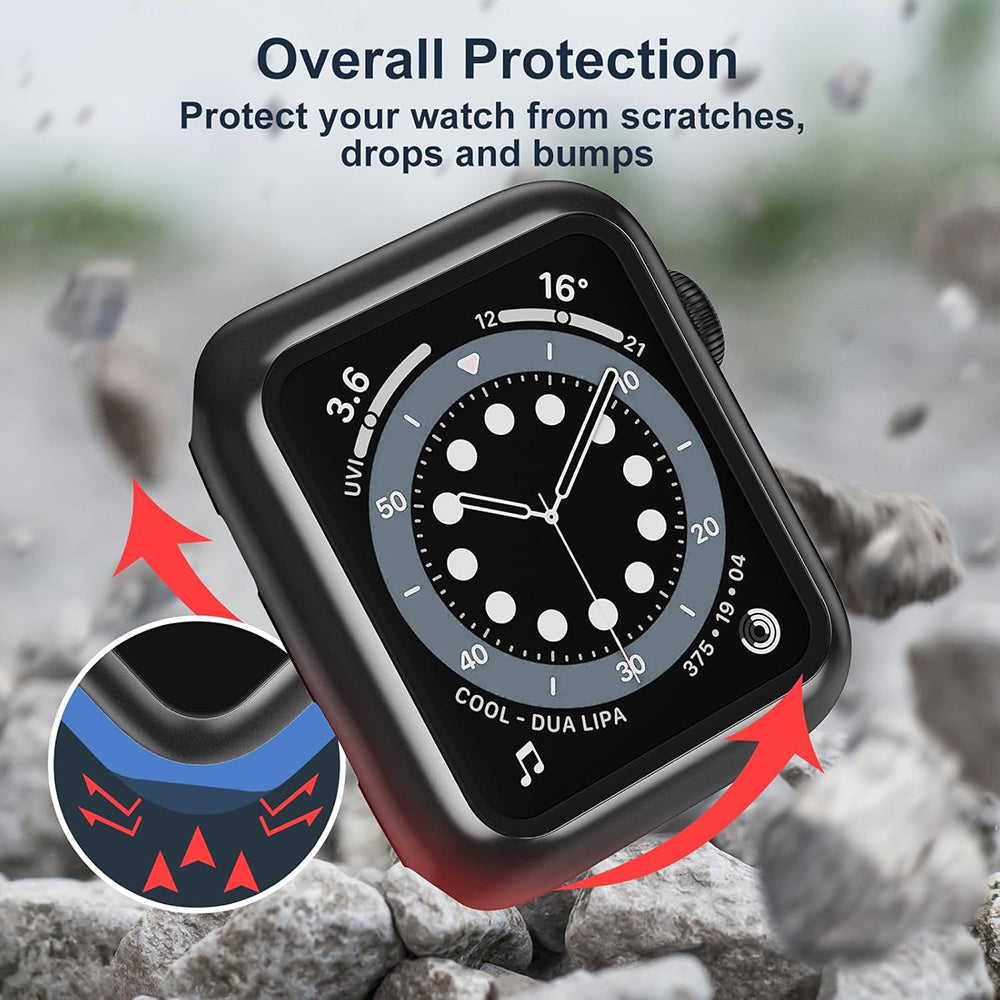 Techsuit Defense360 Pro kućište za Apple Watch 38mm Series, Crna