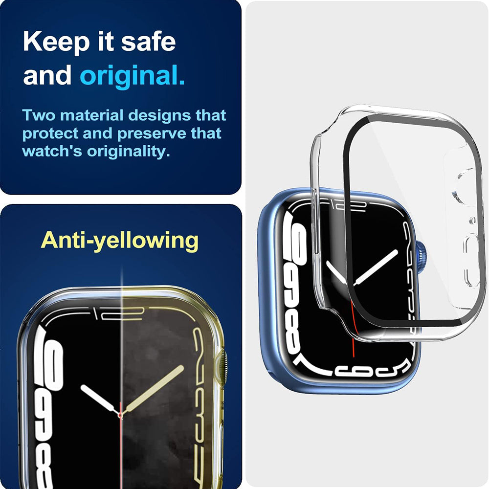 Techsuit Defense360 Pro kućište za Apple Watch 7 41mm Series, Prozirno