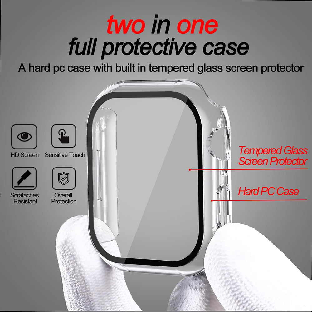Techsuit Defense360 Pro kućište za Apple Watch 7 41mm Series, Prozirno