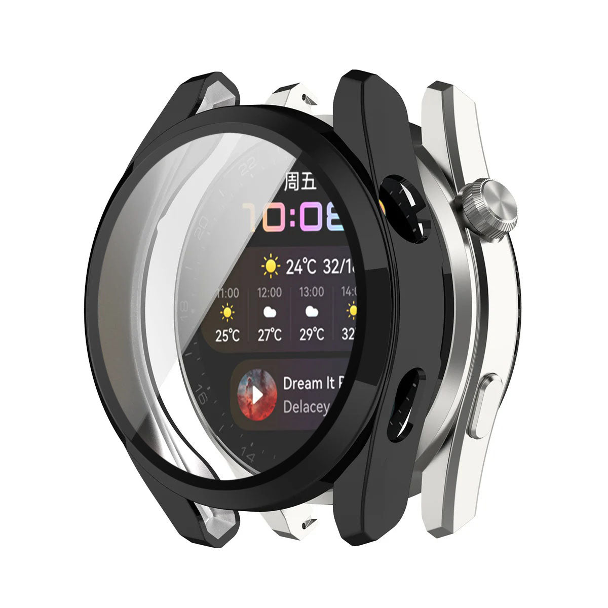 Techsuit Defense360 Pro kućište za Huawei Watch 3, Crna