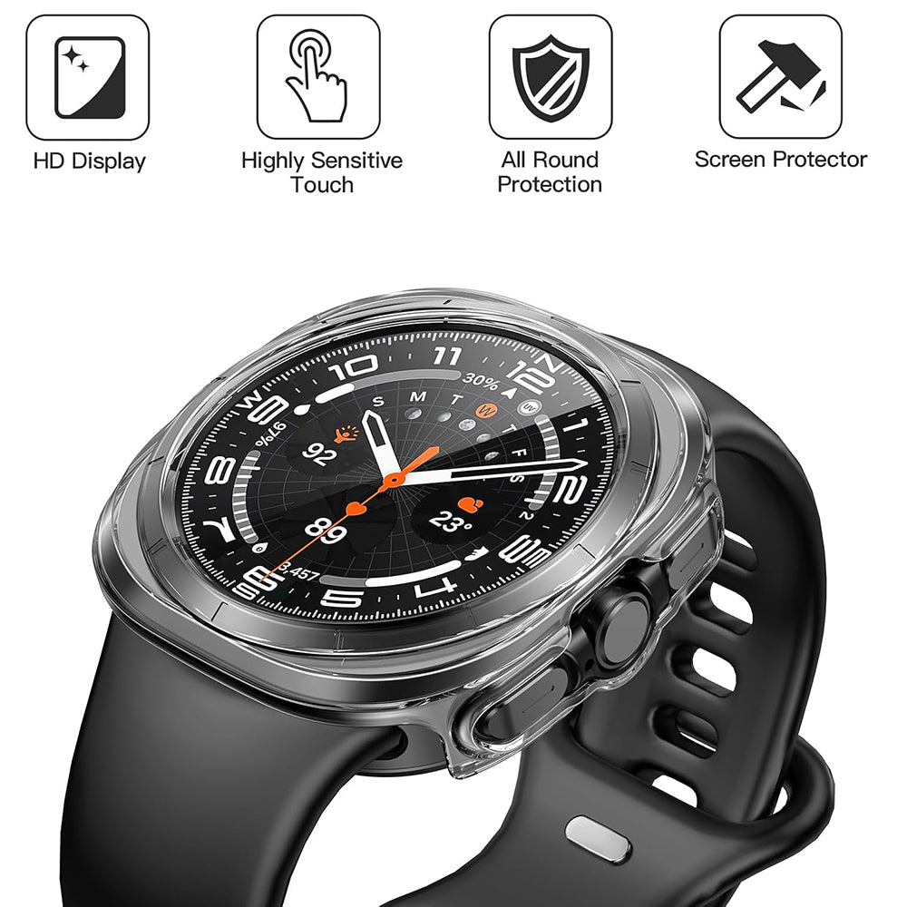 Techsuit Defense360 Pro kućište za Samsung Galaxy Watch Ultra, Prozirno