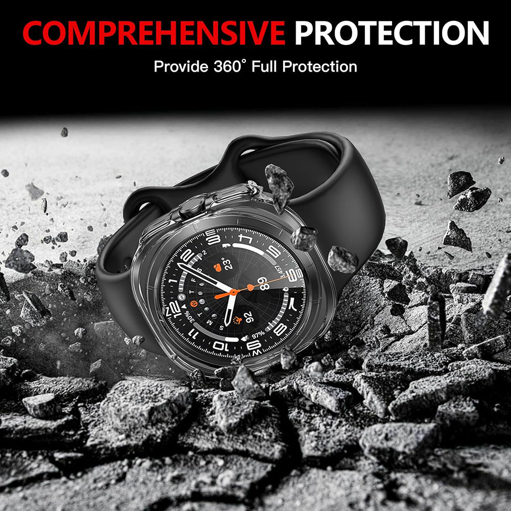 Techsuit Defense360 Pro kućište za Samsung Galaxy Watch Ultra, Prozirno