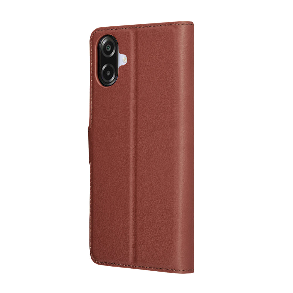 Futrola za Samsung Galaxy A07 4G A075, Techsuit, Kožna Folio, Smeđa