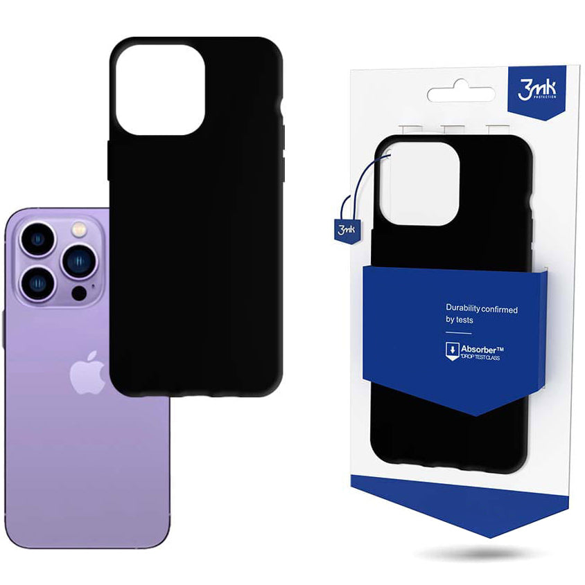 Maska za Apple iPhone 14 Pro, 3MK, Crna Mat