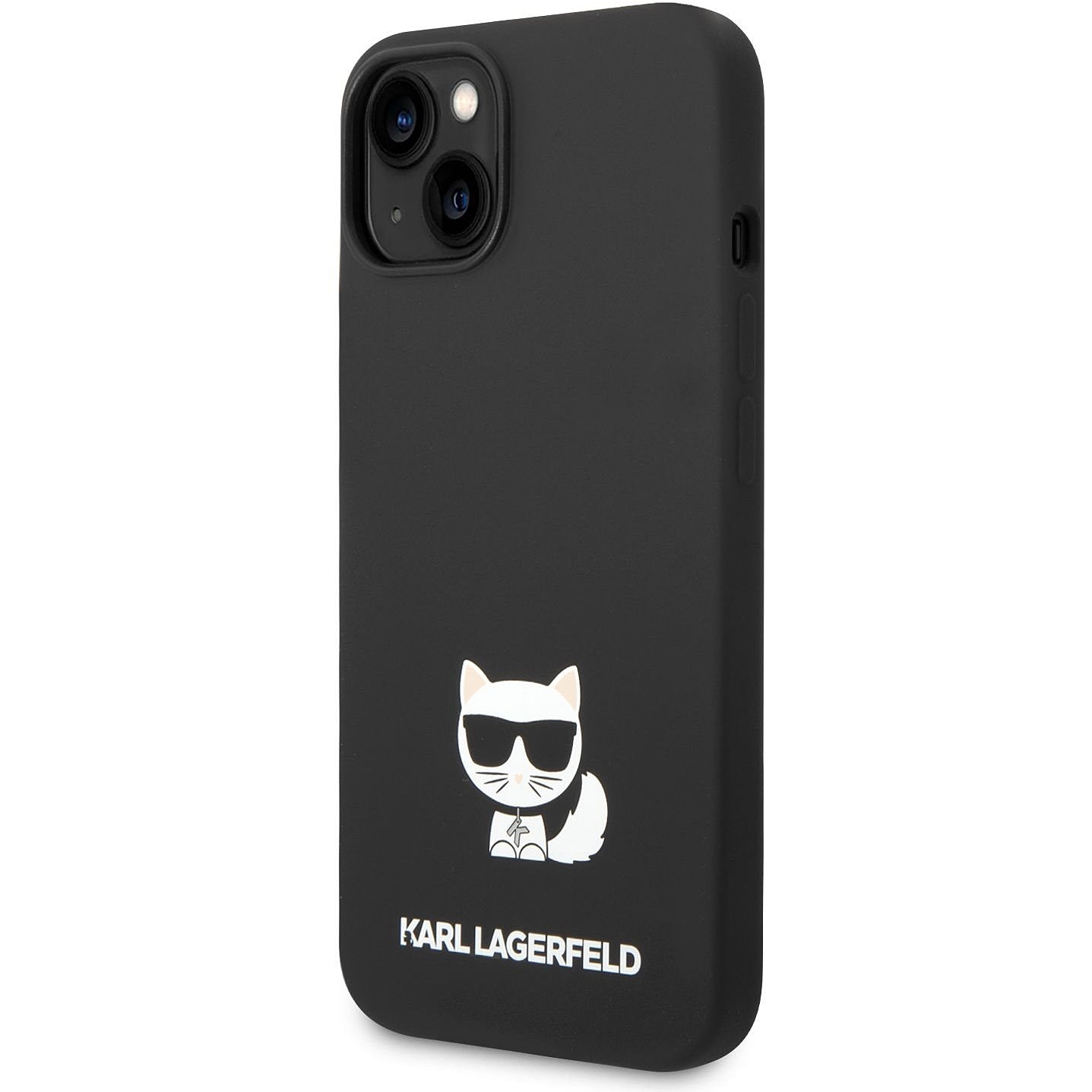 Maska za Apple iPhone 14 Plus, Karl Lagerfeld, Silicone Body Choupette, Crna