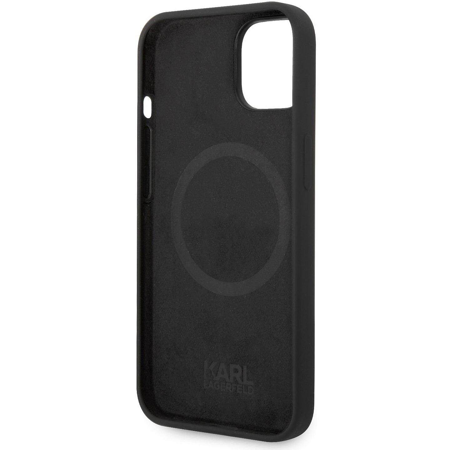 MagSafe maska za Apple iPhone 14 Plus, Karl Lagerfeld, Liquid Silicone Karl Head, Crna
