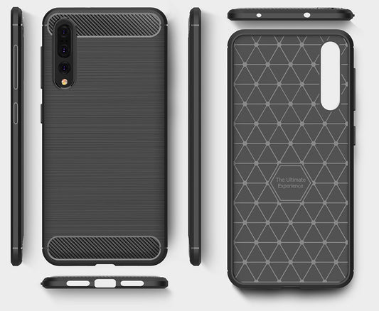 Maska za Huawei P20 Pro, OEM, Karbon, Crna