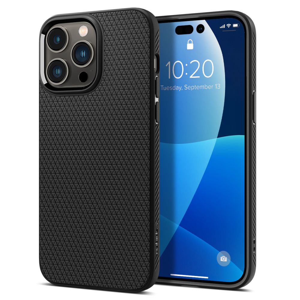 Futrola za Apple iPhone 14 Pro Max, Spigen, Liquid Air Matte, Crna ACS04813