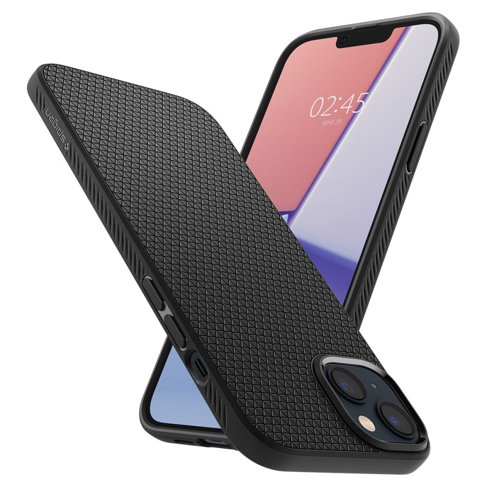 Futrola za Apple iPhone 14, Spigen, Liquid Air, Mat crna