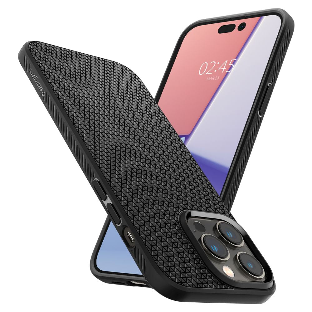Futrola za Apple iPhone 14 Pro Max, Spigen, Liquid Air Matte, Crna ACS04813
