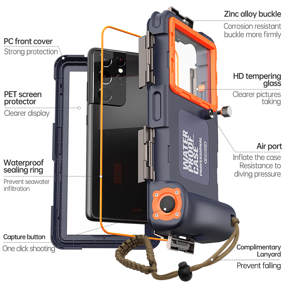 Univerzalna Vodootporna Torbica za Telefon max. 6.8inch, ShellBox, Crna