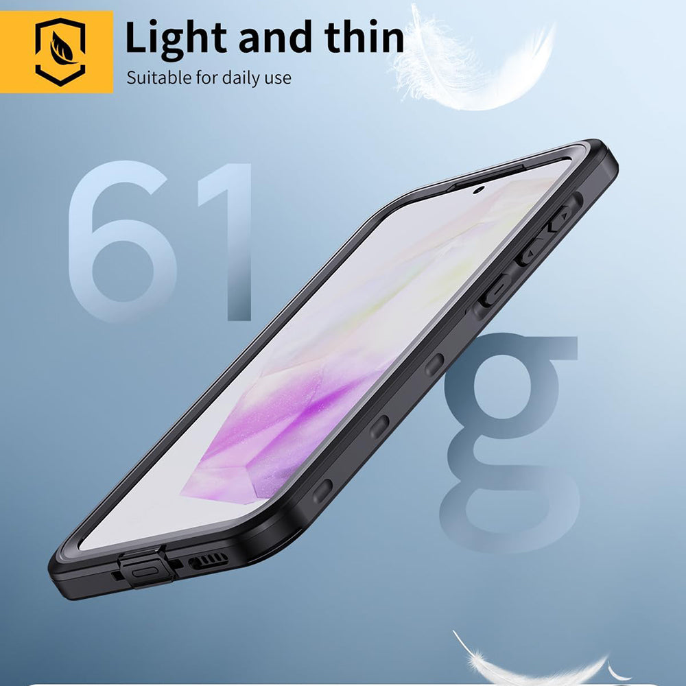 Vodootporna maska za Samsung Galaxy A35 5G A356, ShellBox, Crna