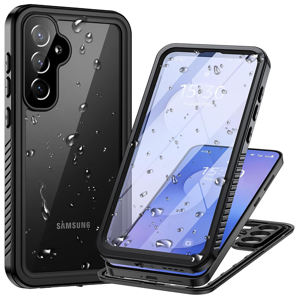 Vodootporna torbica za Samsung Galaxy S25 FE, ShellBox, Crna