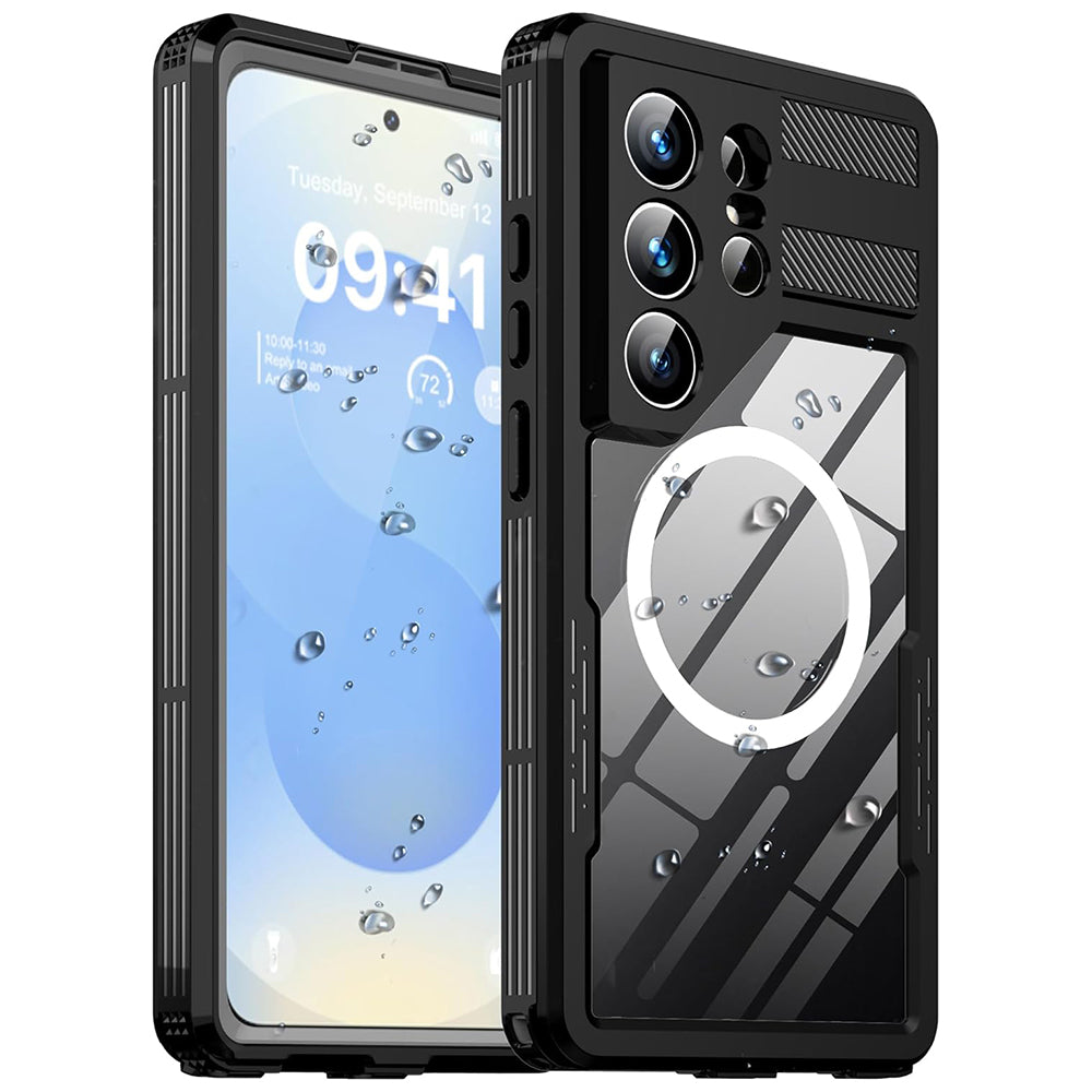 Vodootporna torbica za Samsung Galaxy S26 Ultra S948, ShellBox, Crna
