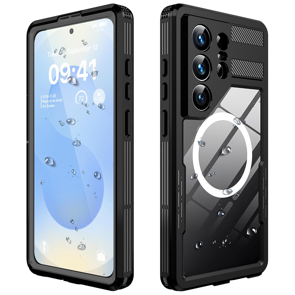 Vodootporna torbica za Samsung Galaxy S26 Ultra S948, ShellBox, Crna