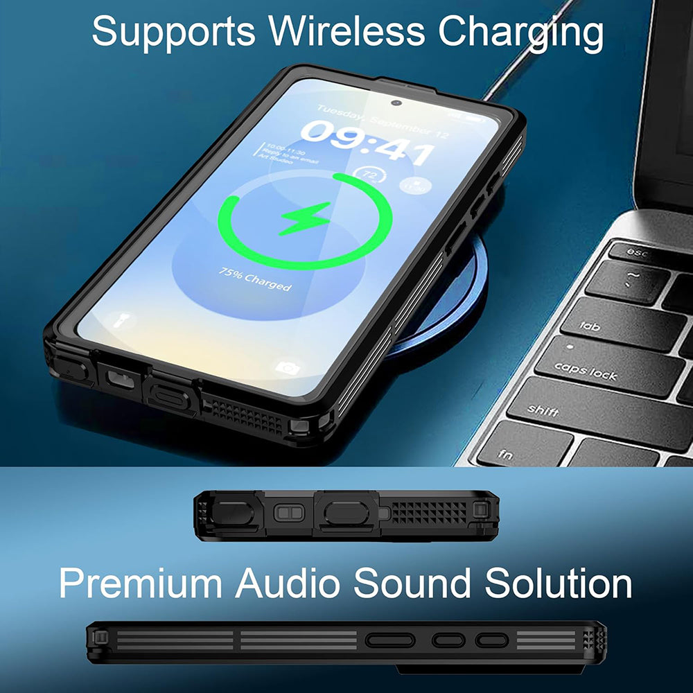 Vodootporna torbica za Samsung Galaxy S26 Ultra S948, ShellBox, Crna